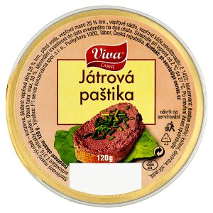 detail VIVA 120g Játrová paštika