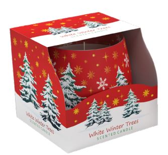 chi tiết Santo svíčka 100g White Winter Trees SAS 8039 (12)