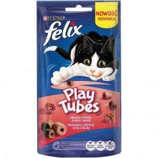 detail Felix play tubes s příchutí krůty a šunky 50g