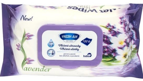 chi tiết Fresh Air Dětské vlhčené ubrousky 100ks Lavender (12)