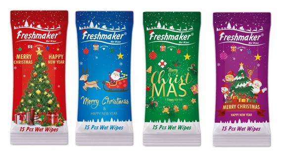 chi tiết Freshmaker kapesní vlh.ubrousky 15ks Vánoční