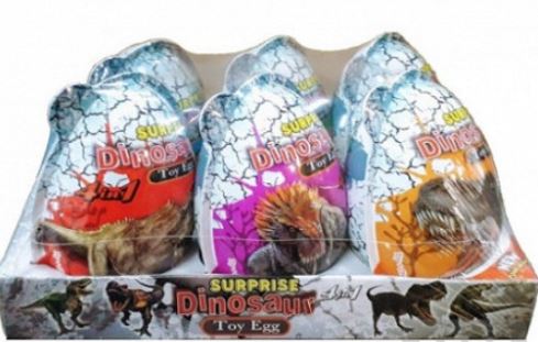 Vajíčko plastové 20g - Dinosaur Surprise XXL (bal/6ks) Trung be