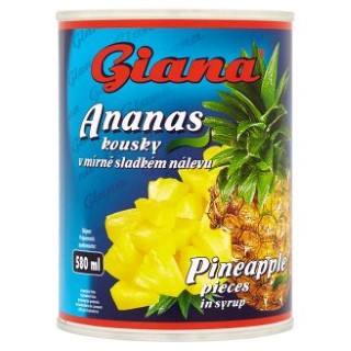detail Giana Ananas kousky 580ml