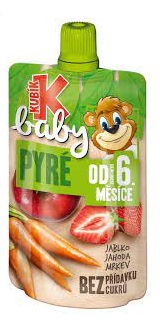 chi tiết Kubík baby pyré ovocná kapsička 100g Jahoda (mrkev + jablko) (9)