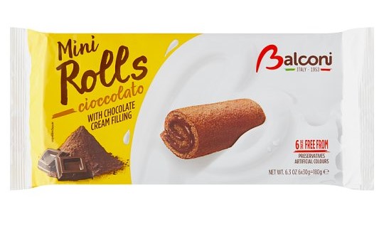 chi tiết Balconi 180g minirolls čokoládové (20)