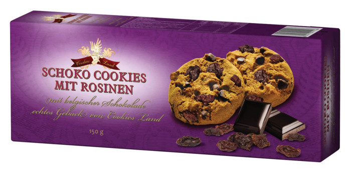 detail Cookiesland sušenky 130g mit rosinen (18)