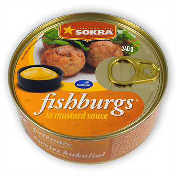 detail SOKRA 240g Fishburgs pečenáče v hořčič. omáčce (24)