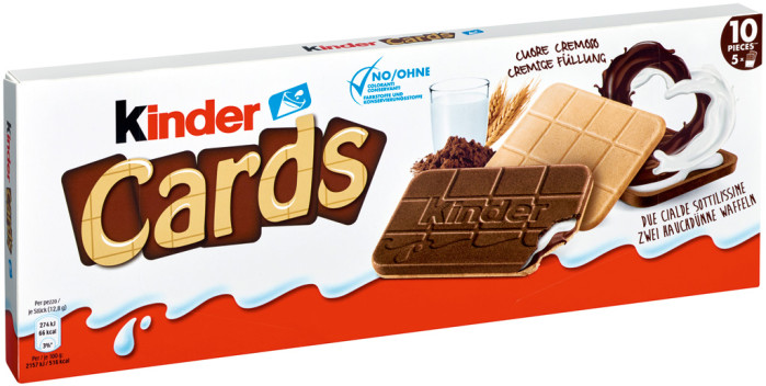 detail Kinder Cards 128g čokoláda (20)