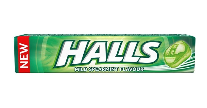 detail Halls 33,5g Mild Spearmint (20)