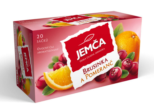 Jemča čaj ovocný - Brusinka a pomeranč 40g