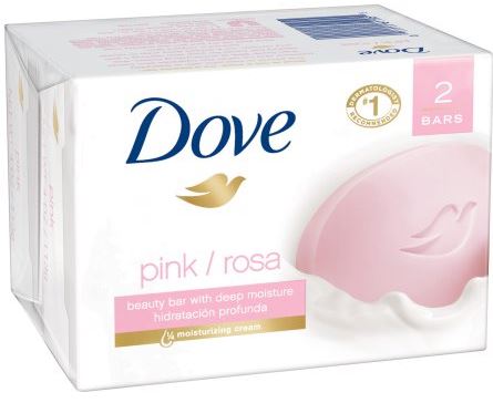 detail Dove mýdlo 100g x 2ks Pink