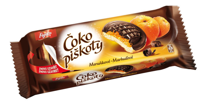 chi tiết Figaro čoko piškoty 147g meruňková (24)