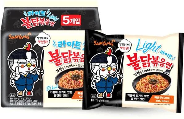 detail Samyang Buldak 110g Chicken Light (Mi cay HQ)
