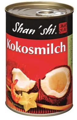 detail Shan Shi kokosové mléko 400ml (12)