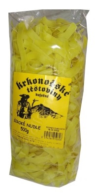 detail Krkonošské těstoviny vaječné 500g Široké nudle (Senfood)