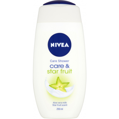 chi tiết Nivea sprchový gel 250ml Care & Star Fruit
