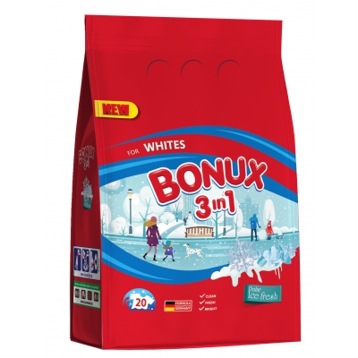 chi tiết Bonux prací prášek 1,17kg White Polar Ice Fresh