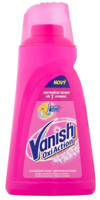 detail Vanish 1l Čistič tekutý na skvrny Oxi Action Pink (Růžový)