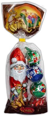 detail Paloma Vánoční balíček 120g - Mikuláš čokoláda (figurky + 3 vajček)