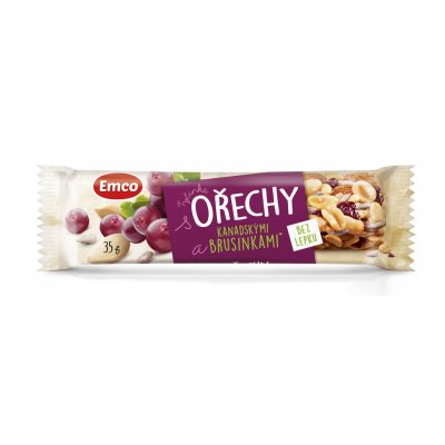 detail EMCO Tyčinka ořechy 35g brusinky (20)