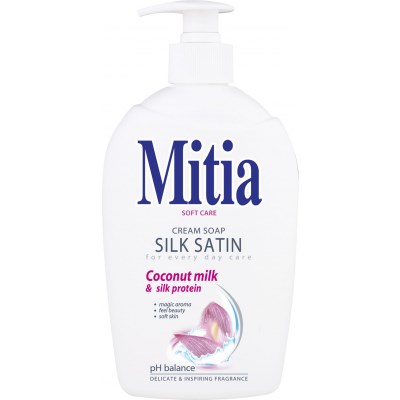detail Mitia tekuté mýdlo 500ml Silk satin (12)