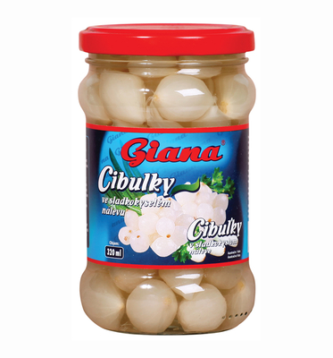 detail Giana cibulka bílá 320g v sladkokyselém nálevu (10)