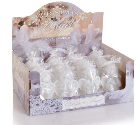 detail Bartek svíčka 85g Christmas Angel 90 mix White