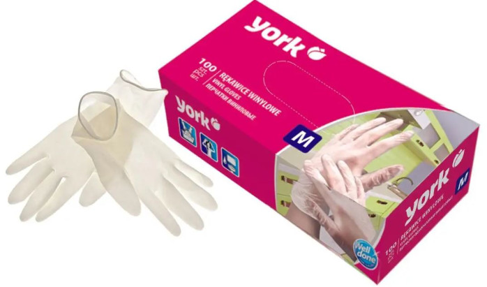 detail York jednorázové rukavice 100ks M