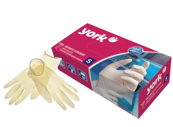 chi tiết York jednorázové rukavice 100ks S