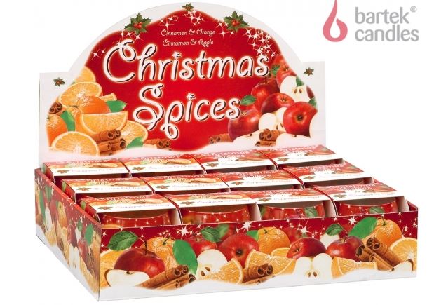 detail Bartek svíčka sklo 100g Christmas spices (12)