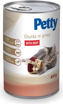 detail PETTY konzerva pro kočky 415g hovězí (10)