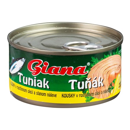 detail GIANA tuňák kousky 185g/ 170g EO v rostlinném oleji (48)