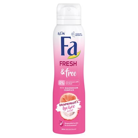 detail Fa deosprej 150ml Fresh & Free Grapefruit (6)