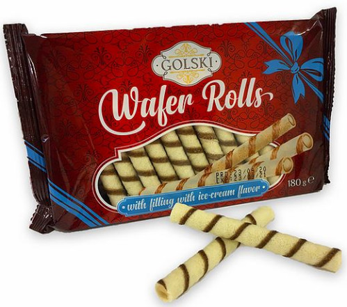 Wafers rolls - trubičky 180g ice cream