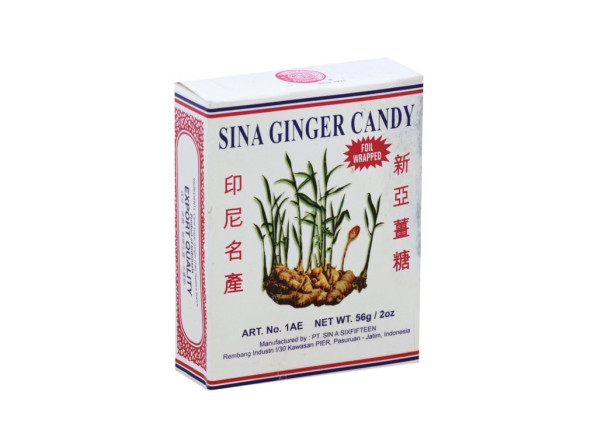chi tiết Sina Ginger Zázvorový bonbón 56g krabice (keo gung) - Original (25)