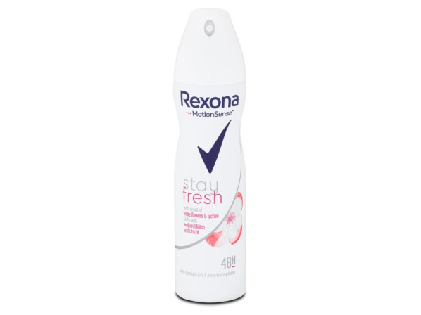 detail Rexona deosprej 150ml White flowers & Lychee (6)