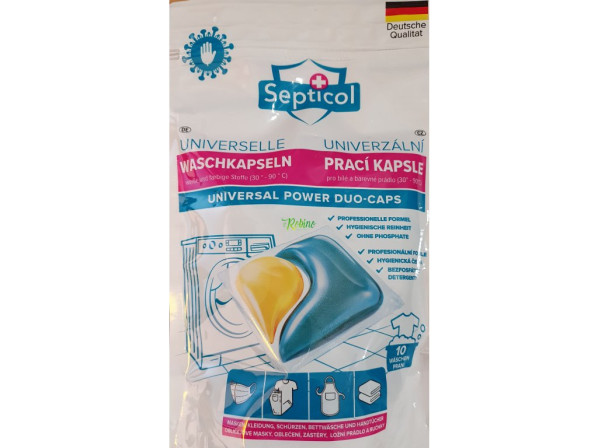 chi tiết Septicol Universal Power Duo 230g kapsle na prani