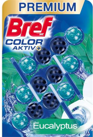 detail Bref kuličky WC závěs 3x50g Blue active Eucalyptus