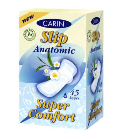 detail Carin slip anatomic green tea vložky 45ks