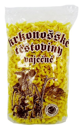 detail Krkonošské těstoviny vaječné 500g Vrtulky (Senfood) (12)