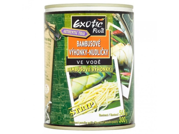 detail Exotic Food bambusové výhonky - nudličky 540g (12)
