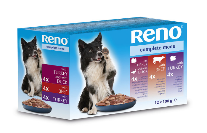 chi tiết Reno kapsa pes 12x100g Hovězí, krůtí, kachna (4)
