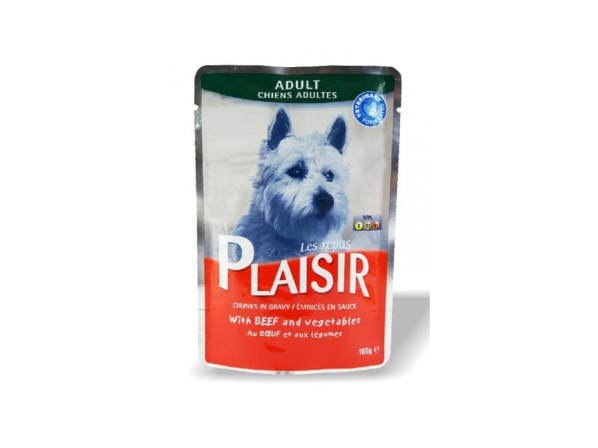 chi tiết Plaisir dog kapsa 100g hovězí se zeleninou (22)