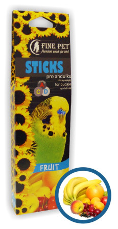 chi tiết Fine pet tyčka andulka ovoce 2ks / 110g