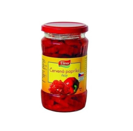 detail VIVA Červená paprika řezaná 330g (10)
