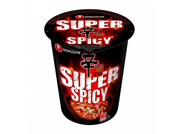 detail NongShim Cup 68g Shin Red Super Spicy černý (12) / Mi coc Trvan. 24/7/2025