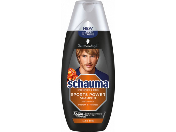 detail Schauma 400ml šampon MEN Sport Power (Strengthens freshness)