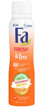 chi tiết Fa deosprej 150ml Fresh & Free Cucumber (6)