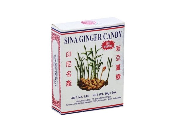 chi tiết Sina Ginger Zázvorový bonbón 56g krabice (keo gung) - Original
