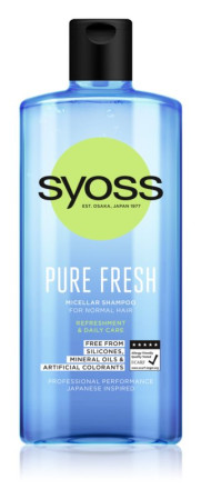chi tiết Syoss šampon 440ml Pure Fresh (6)